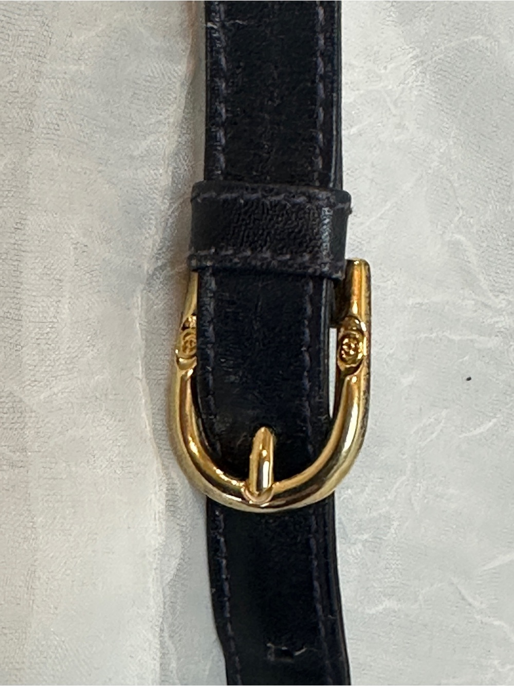 Gucci Gray/Navy/ Black-Midnight Blue Monogram Crossbody w zipper pull - Picture 15 of 17
